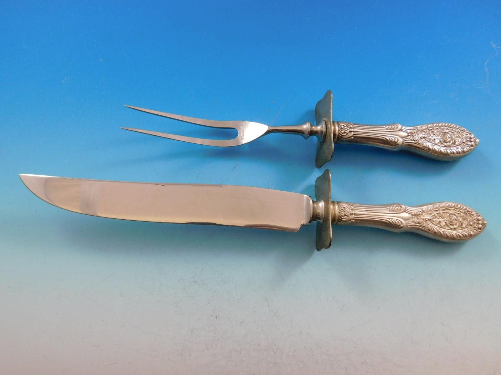 Valenciennes by Manchester Sterling Silver Flatware Set Service 109 Pcs Dinner 7