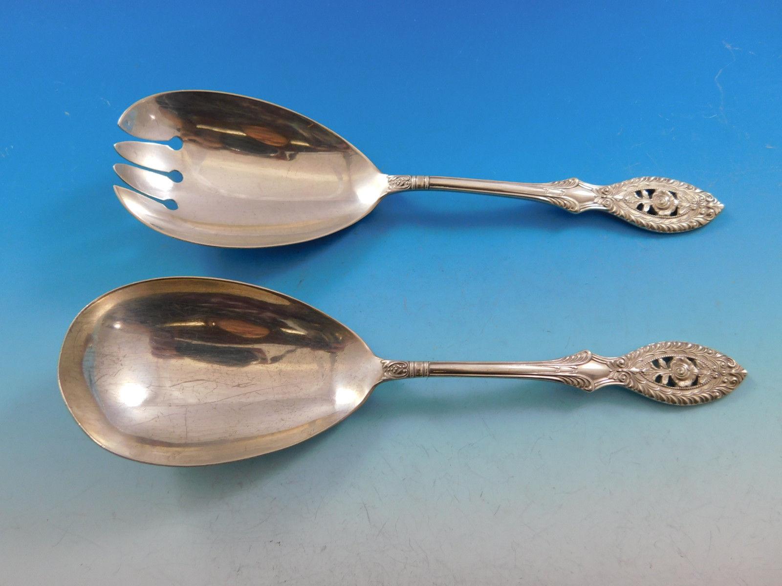 Valenciennes by Manchester Sterling Silver Flatware Set Service 109 Pcs Dinner 5