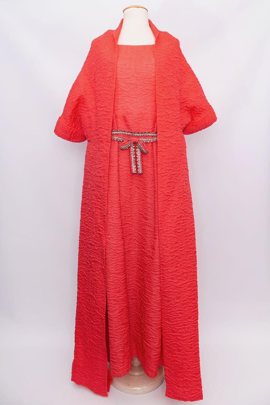 Red Valens dress and bolero For Sale