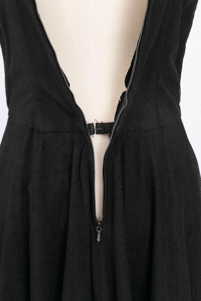 Valens Haute Couture Black Dress For Sale 3