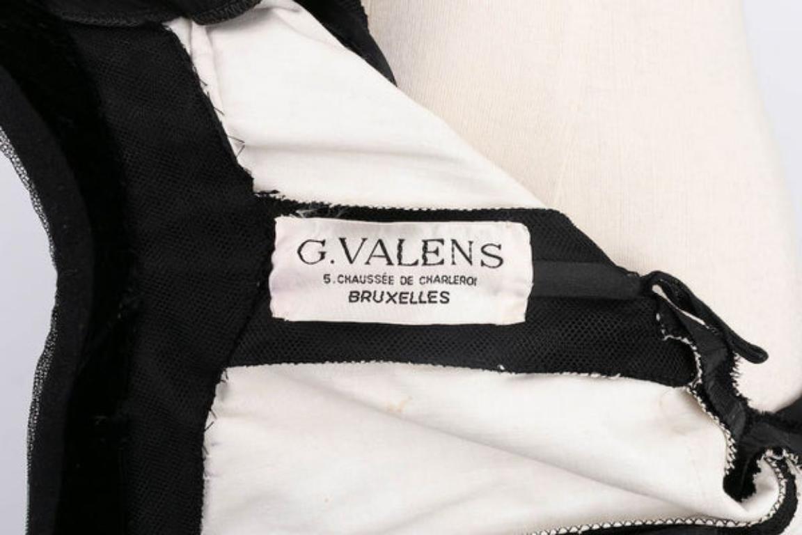 Valens Haute Couture Black Dress For Sale 4