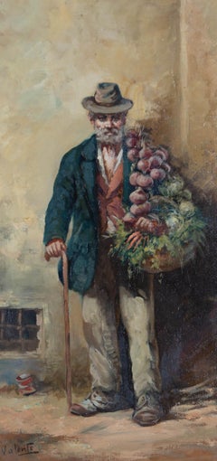 Valente - 20th Century Oil, Vegetable Seller