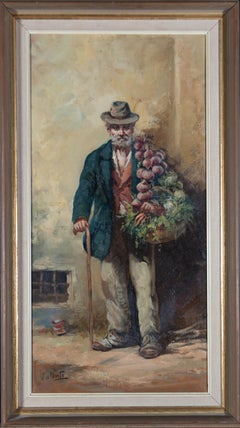 Valente - 20th Century Oil, Vegetable Seller