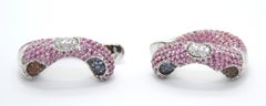 Valente Saphir- und Diamant-Ohrringe aus 18 Karat Gold