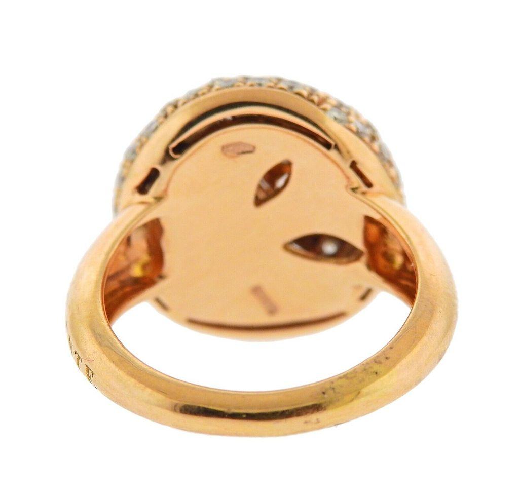 Valente Diamond Rose Gold Ring In Excellent Condition In Lambertville, NJ