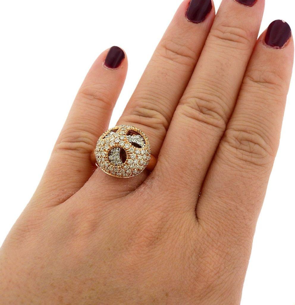 Women's or Men's Valente Diamond Rose Gold Ring
