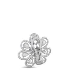 Valente Milano Pendientes Flor Diamante Oro Blanco 18K 11,48ct VM11-042026