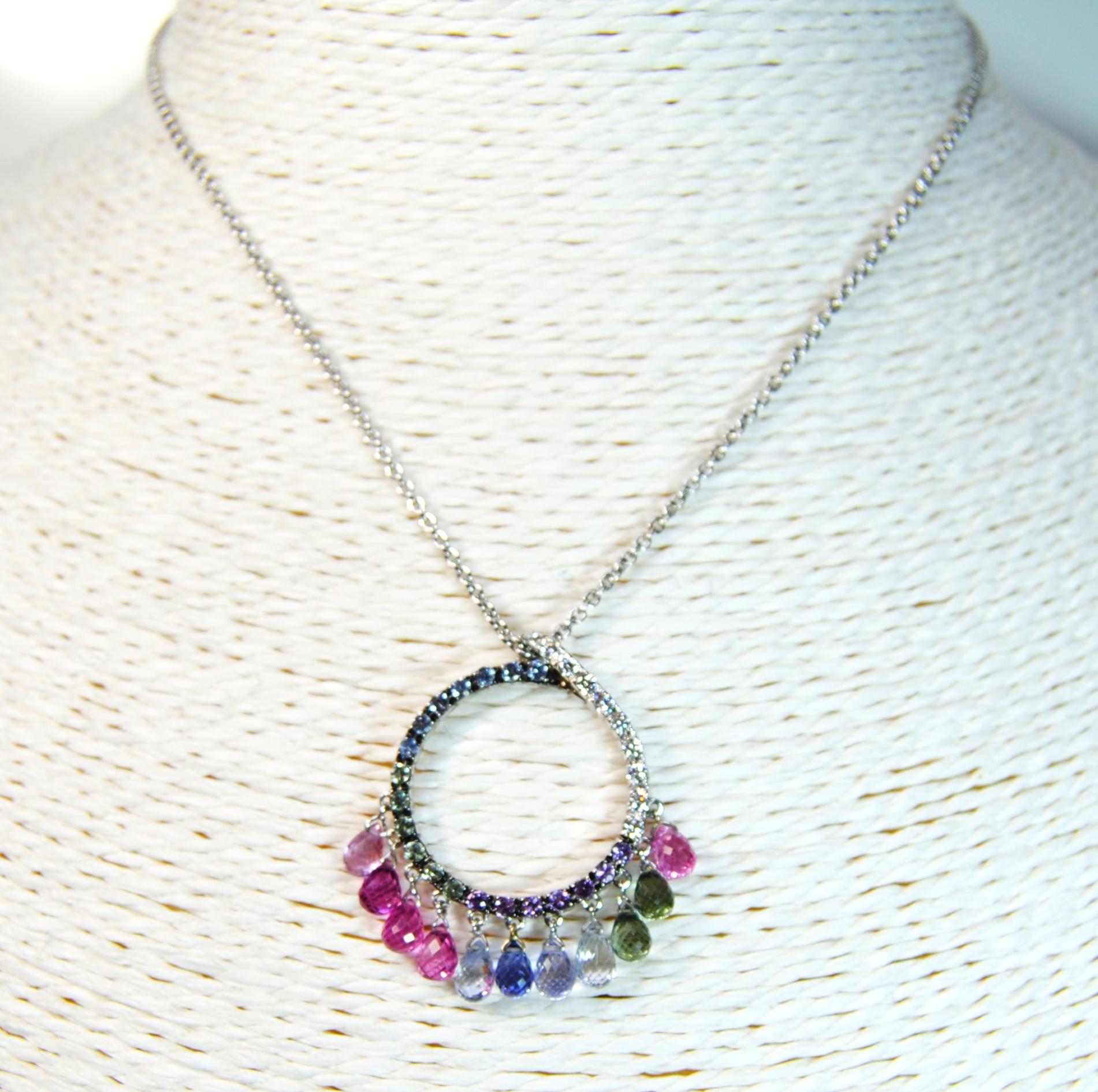 saphire necklace