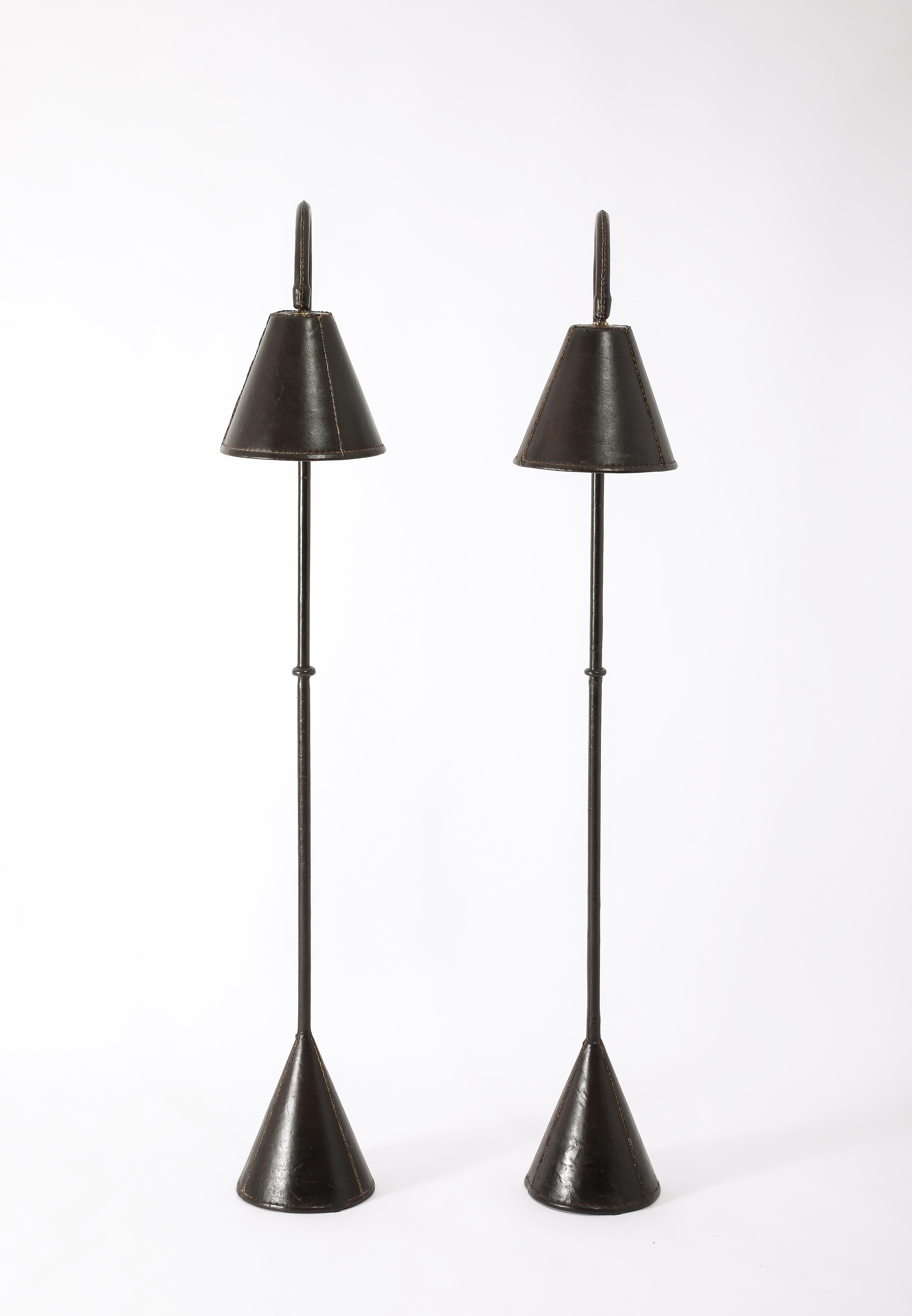 Ottone Lampade da terra Valenti / Adnet, Spagna, anni '70 in vendita