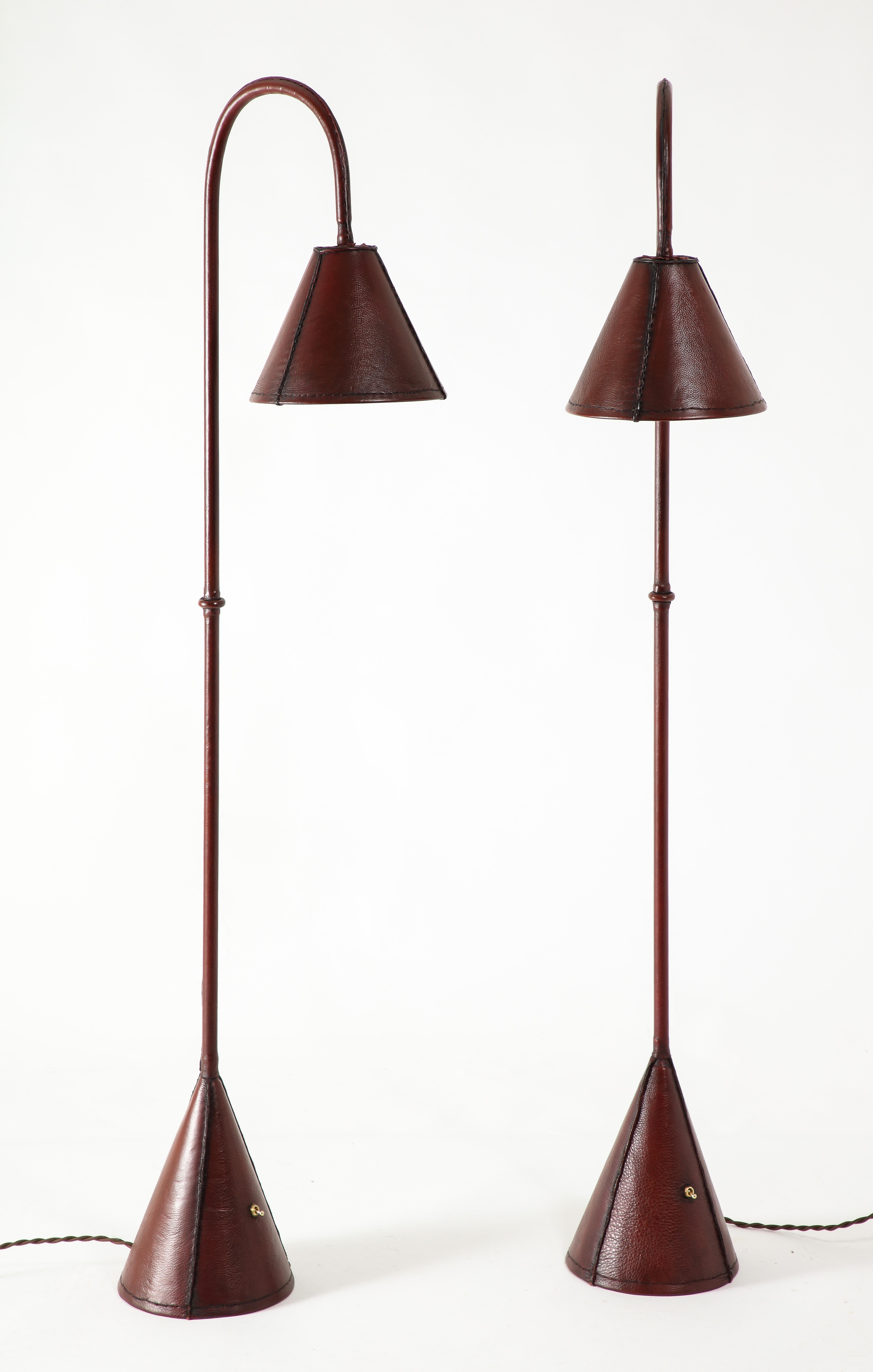 Valenti / Adnet Reading Floor Lamps, France 1950's For Sale 4