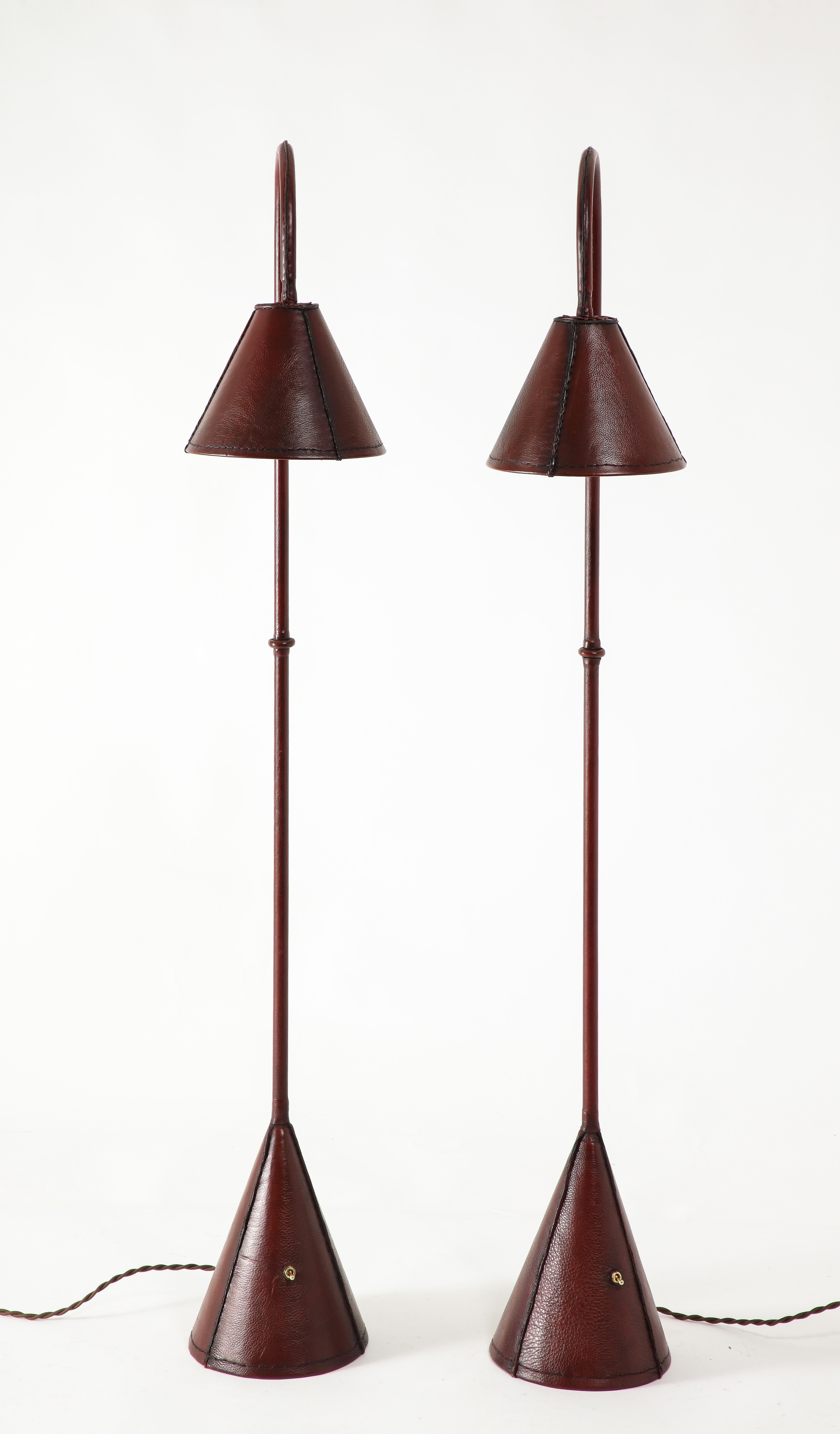 Valenti / Adnet Reading Floor Lamps, France 1950's For Sale 5