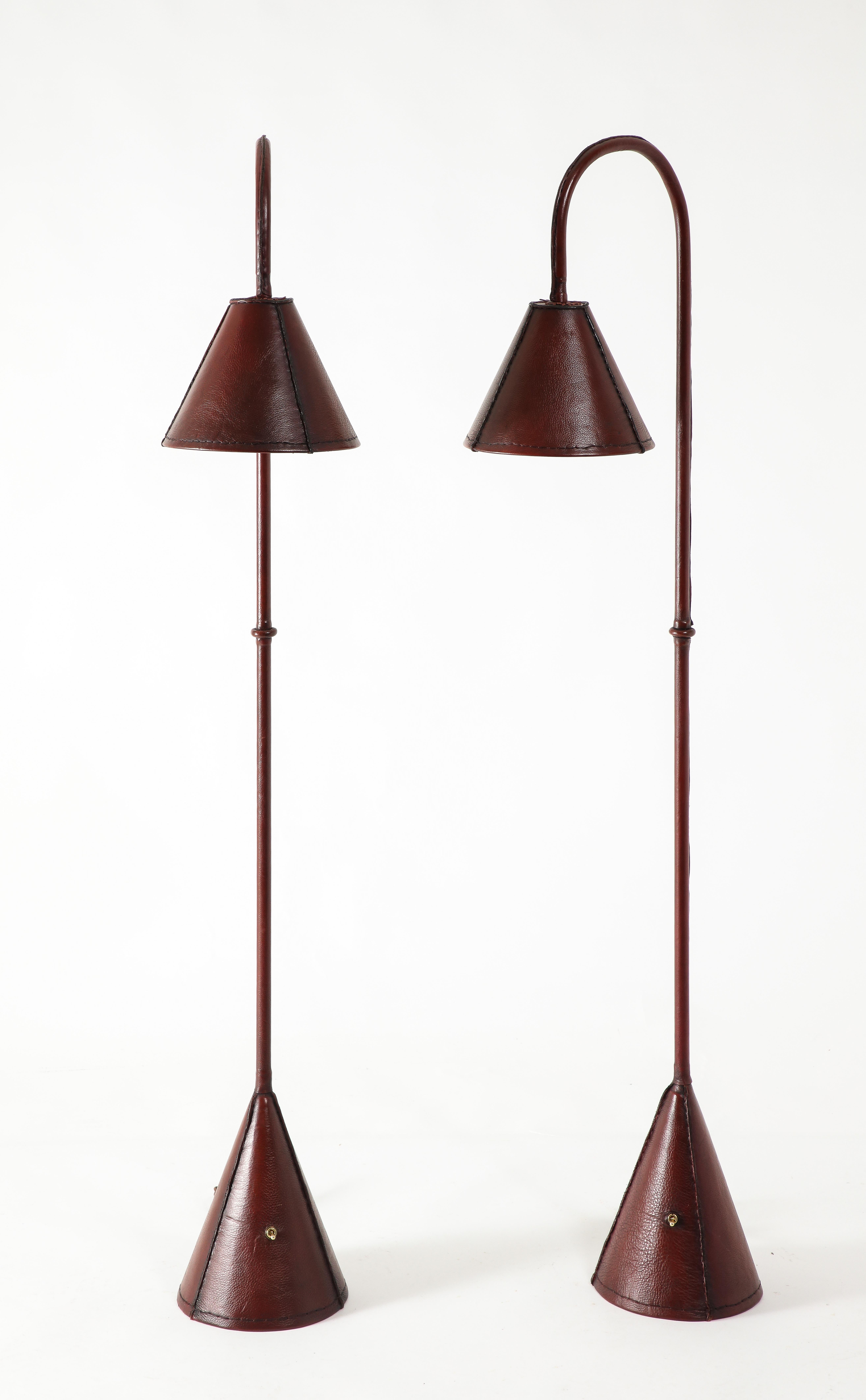 Valenti / Adnet Reading Floor Lamps, France 1950's For Sale 7