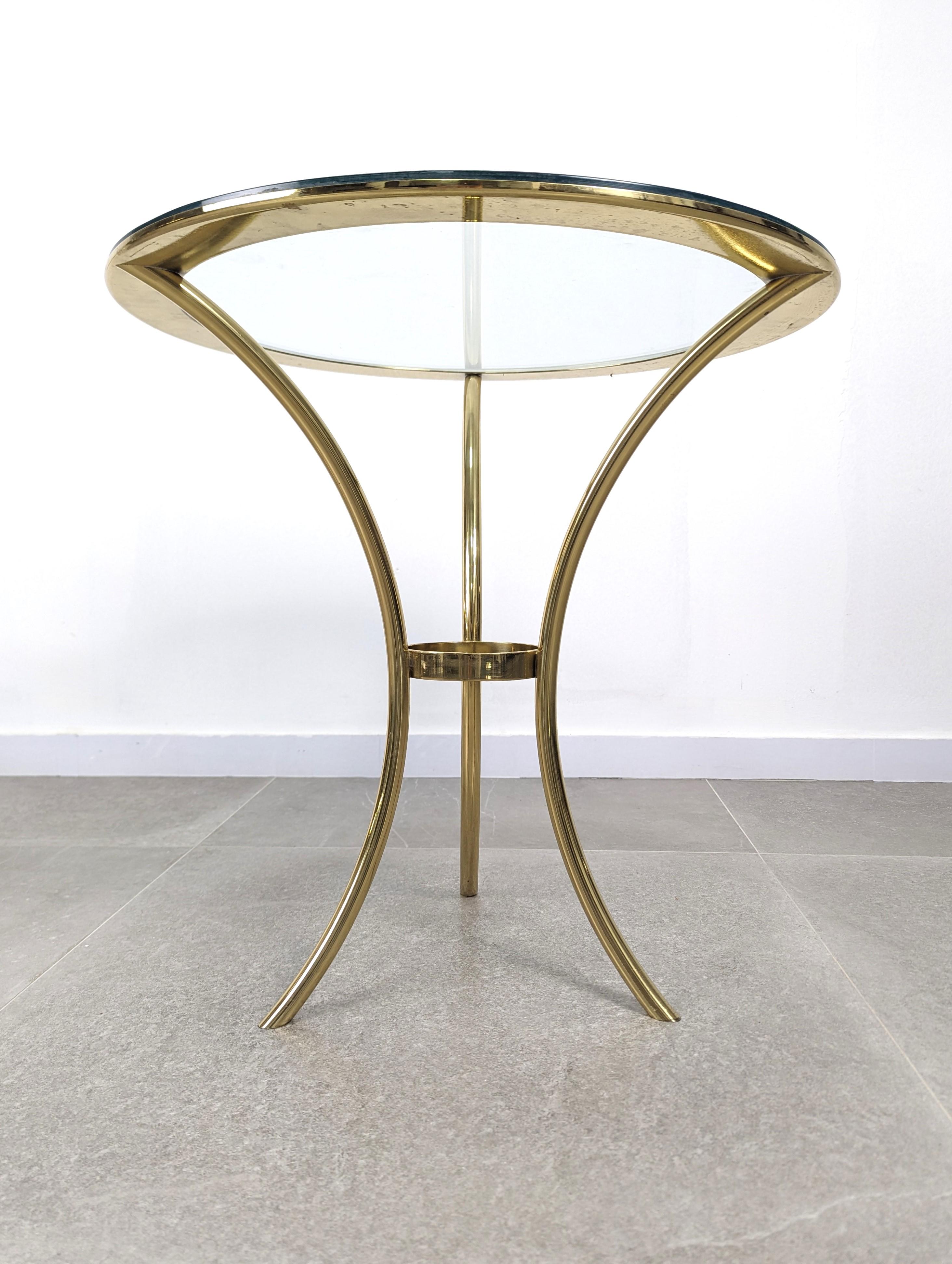 Valenti brass Side Table 1970s In Good Condition For Sale In Benalmadena, ES