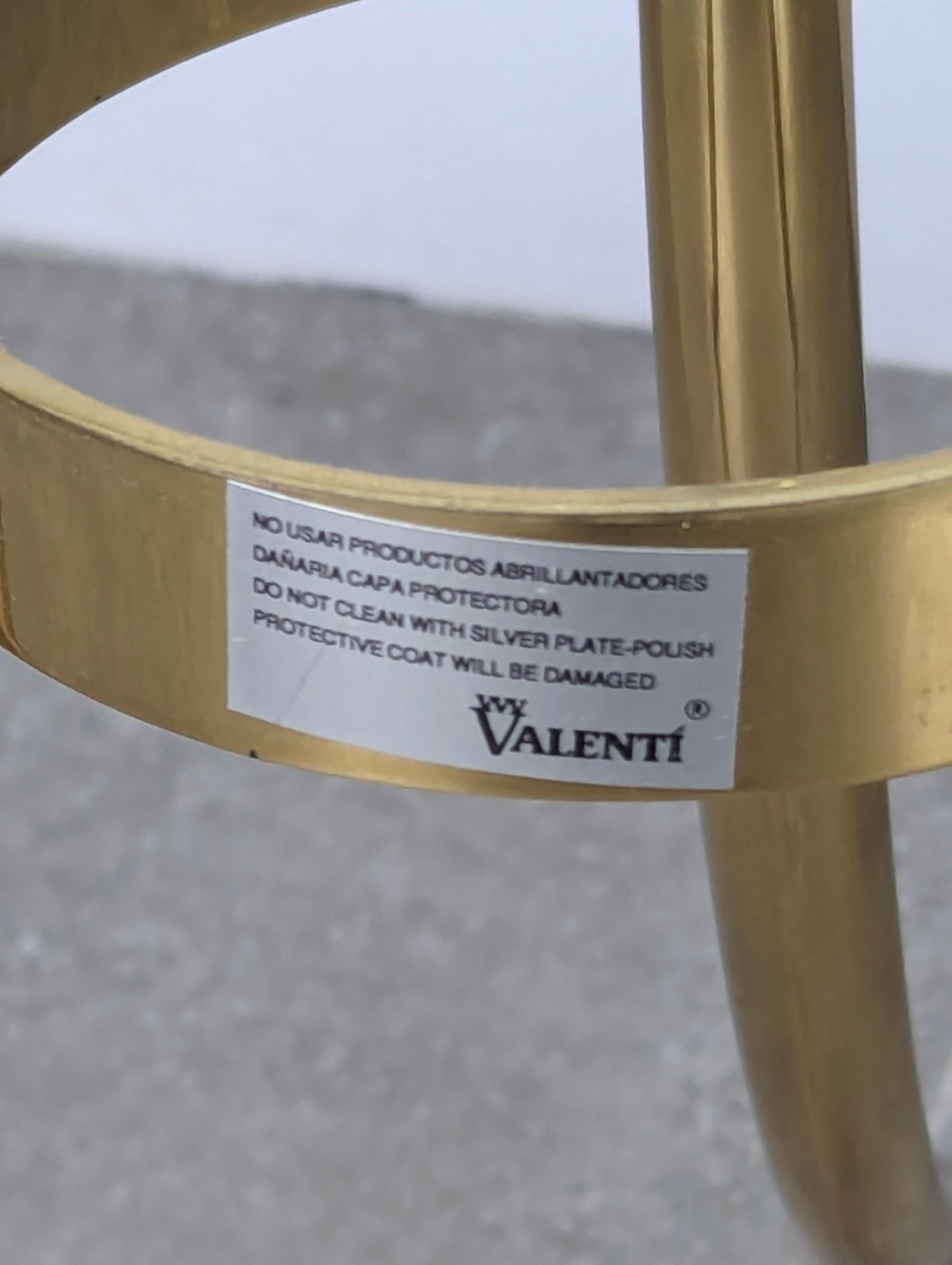 Valenti brass Side Table 1970s For Sale 1