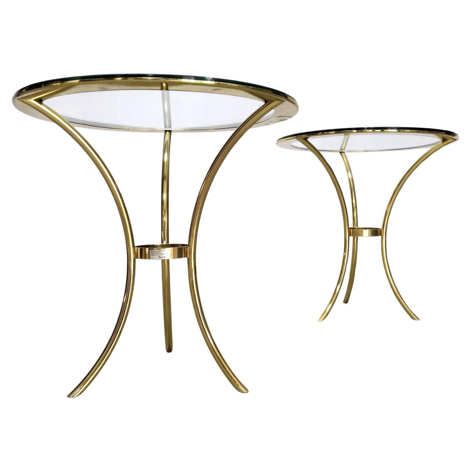Valenti brass Side Table 1970s For Sale