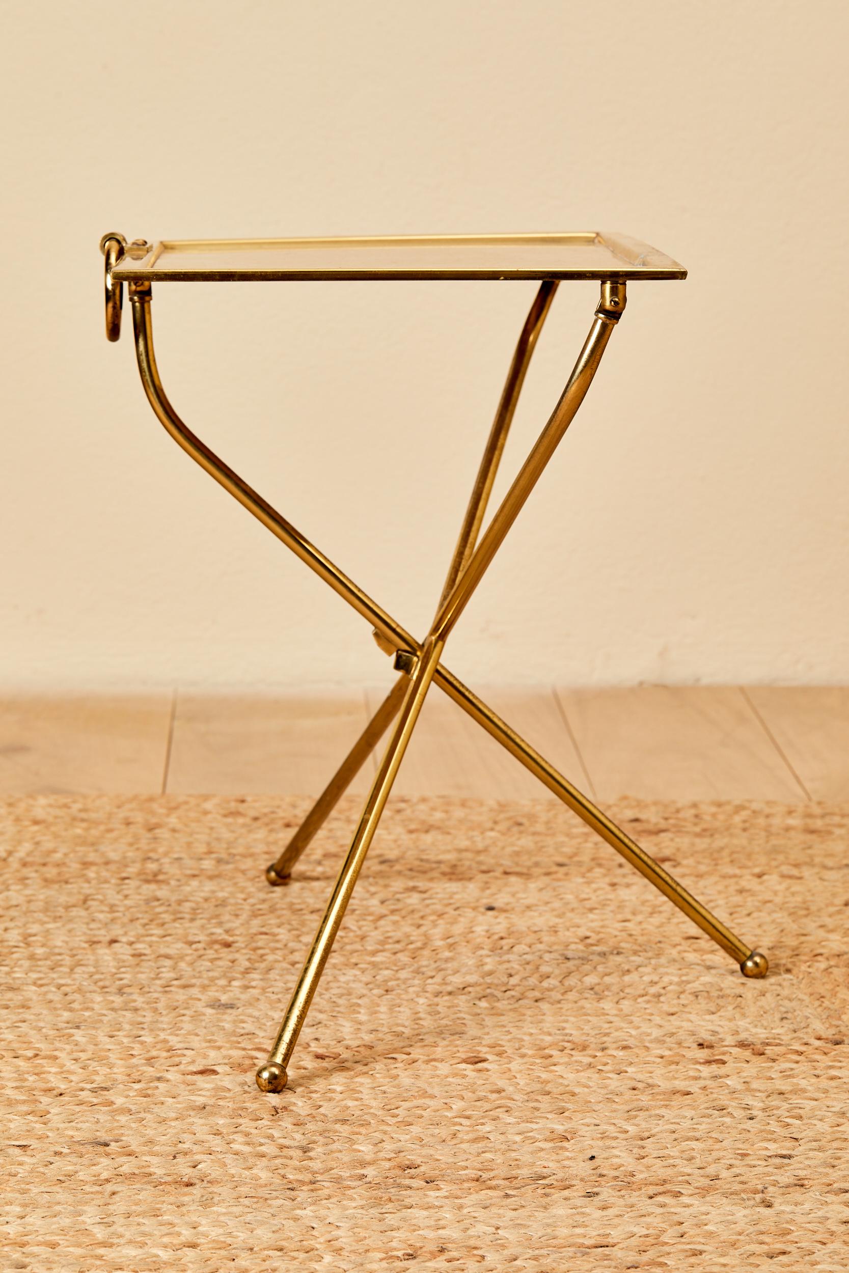 Valenti, coffee table, golden brass, circa 1970, Spain. For Sale 2