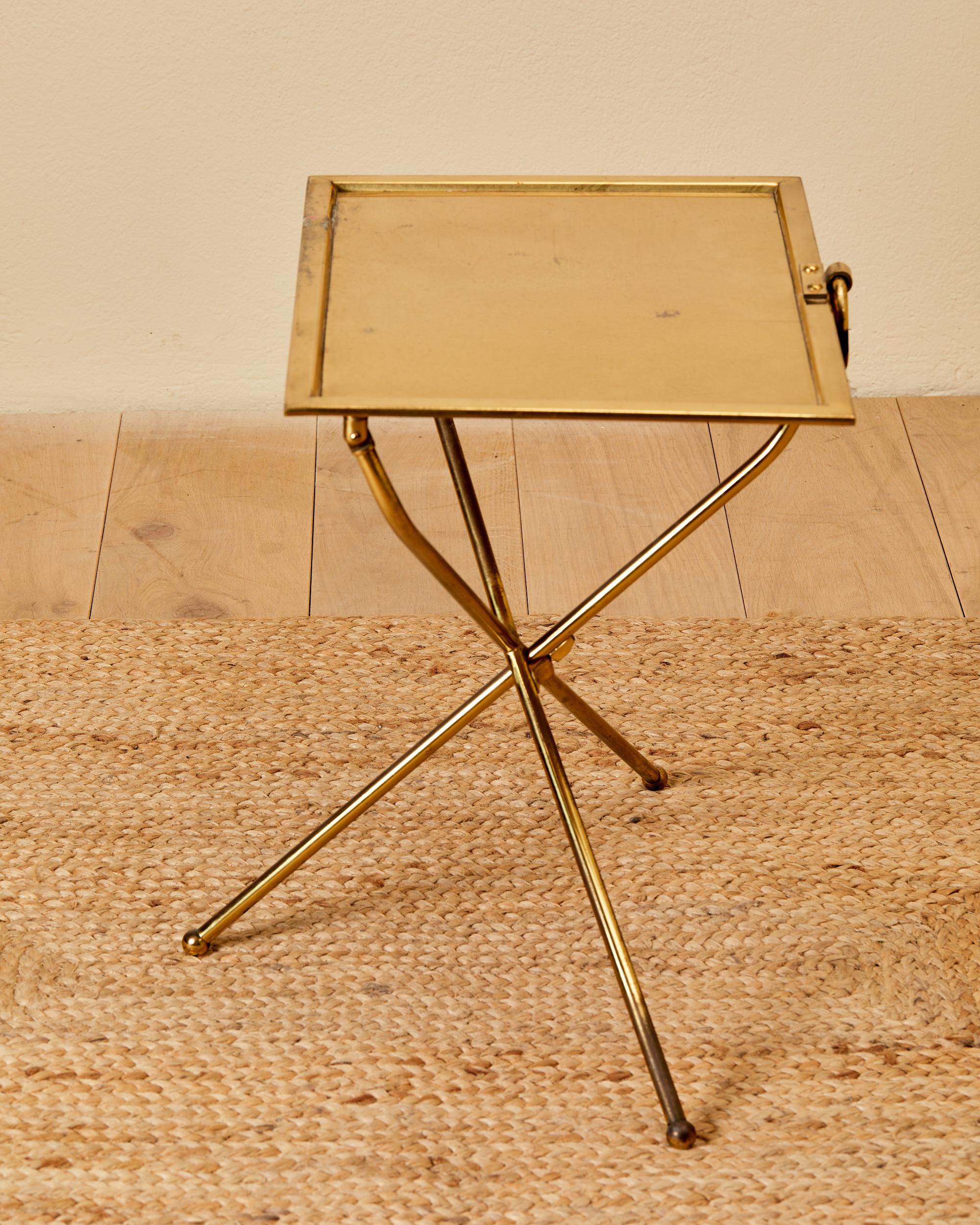 Valenti, coffee table, golden brass, circa 1970, Spain. For Sale 6