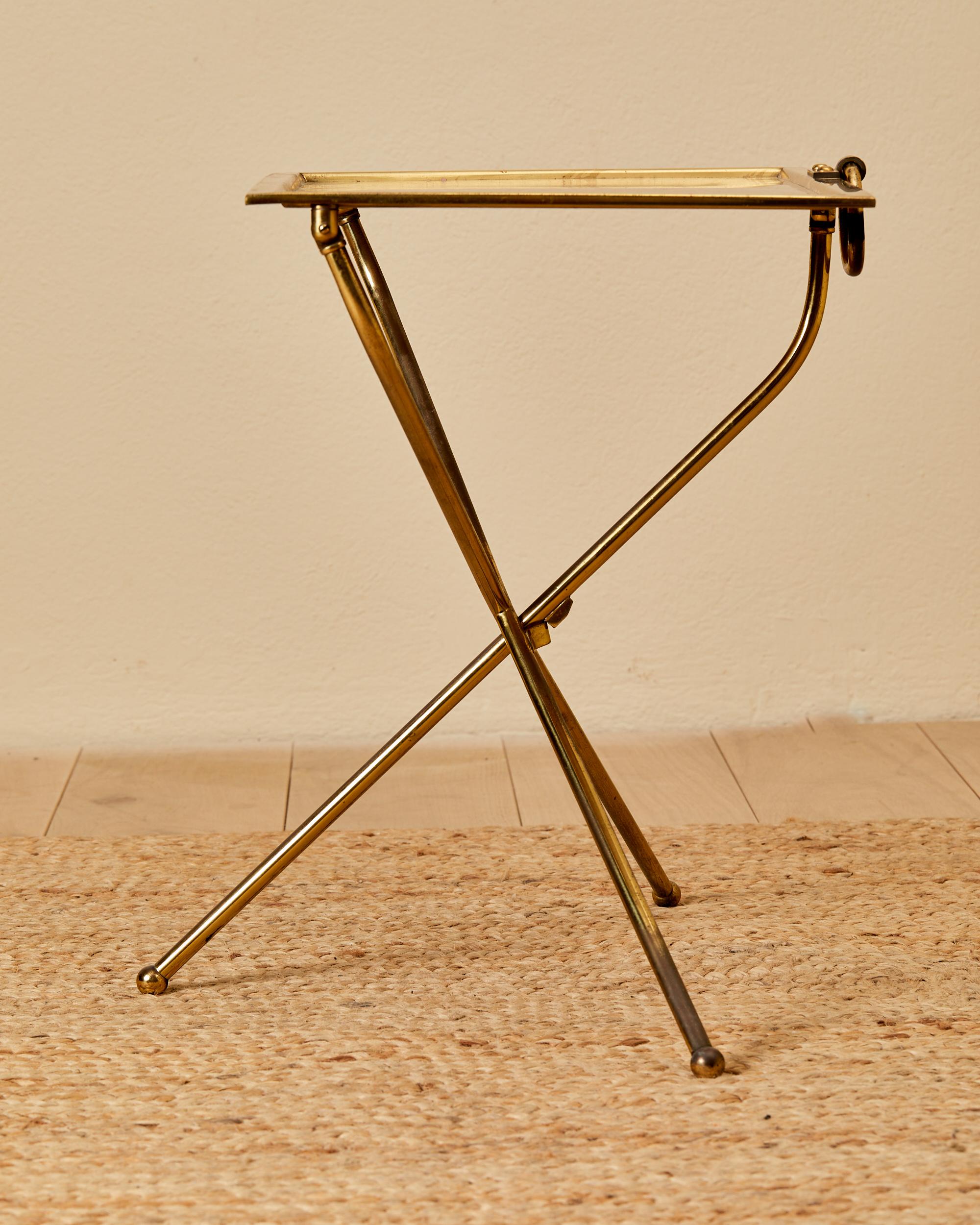 Valenti, coffee table, golden brass, circa 1970, Spain. For Sale 7