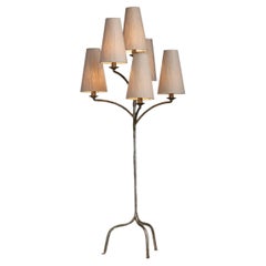 Lampada da terra a sei bracci Valenti, Spagna, 1950 circa