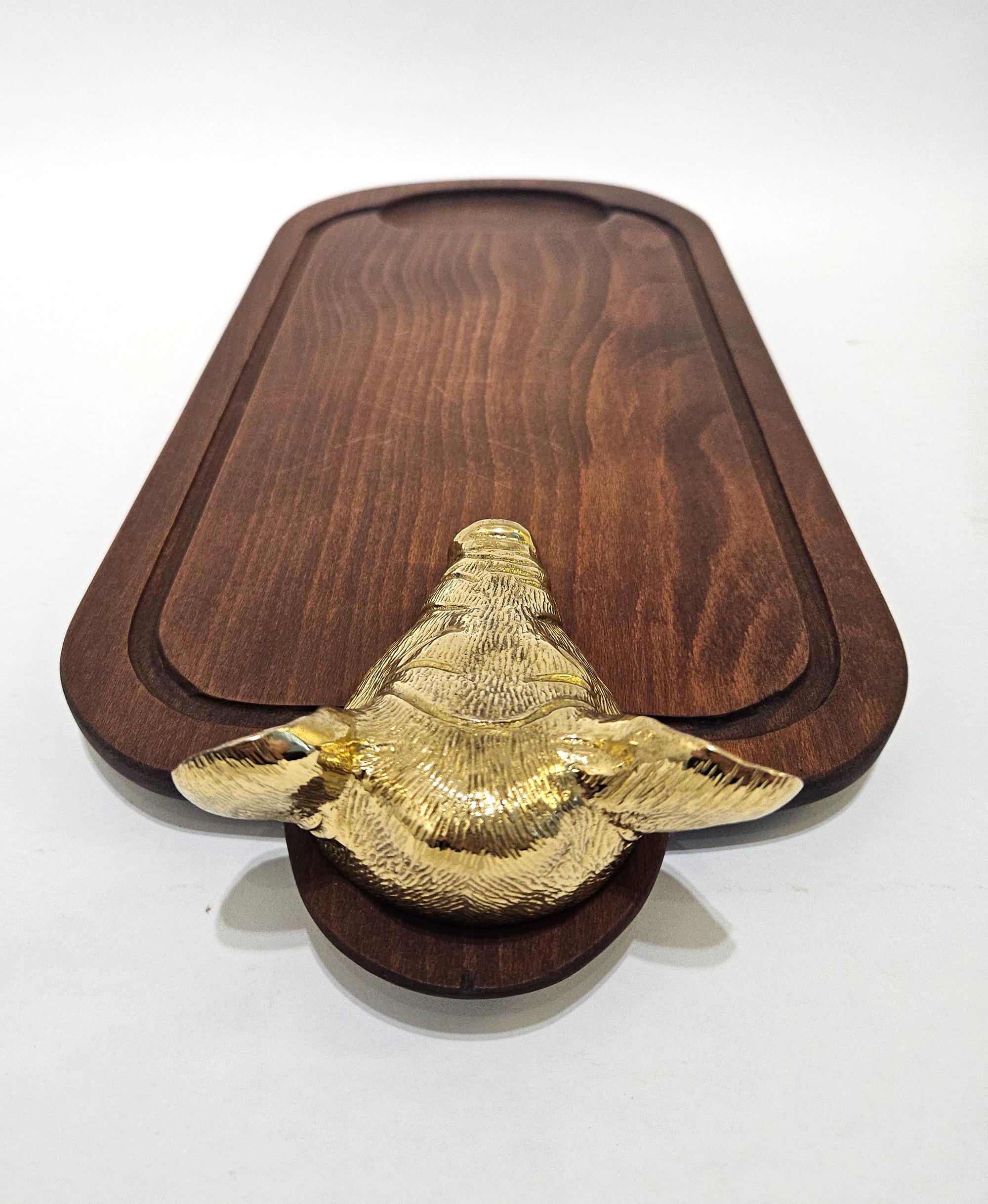 Valenti Gold Plated Wild Boar / Pig Mid Century Carving Set, Spain, c. 1970 For Sale 10