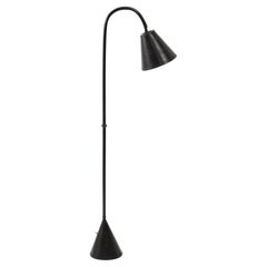 Valenti Leather Floor Lamp, Spain 1960's