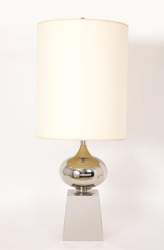 Lampada in nichel Valenti, Francia, anni '50