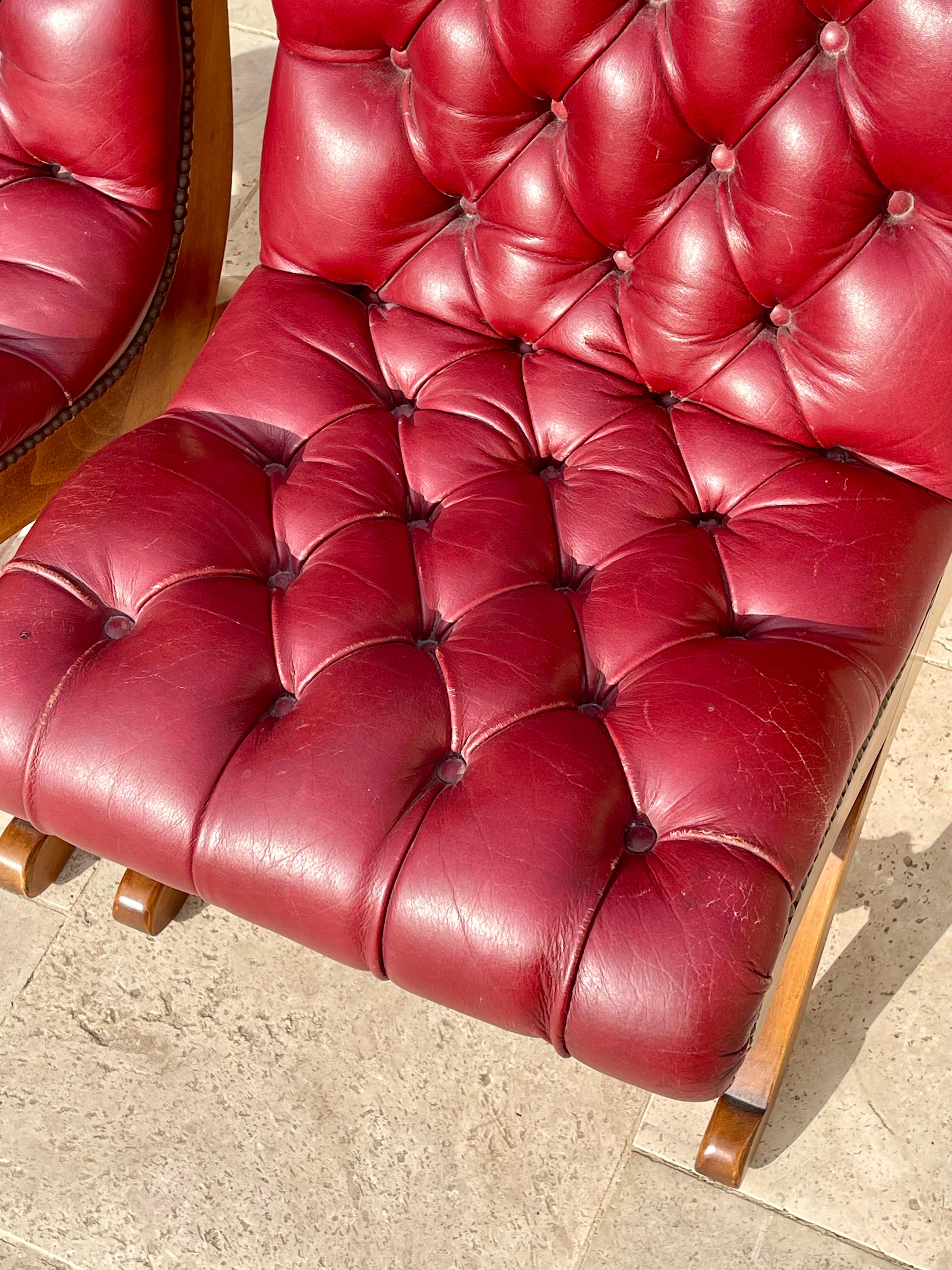 Valenti - Paire de chaises à pantoufles en vente 2