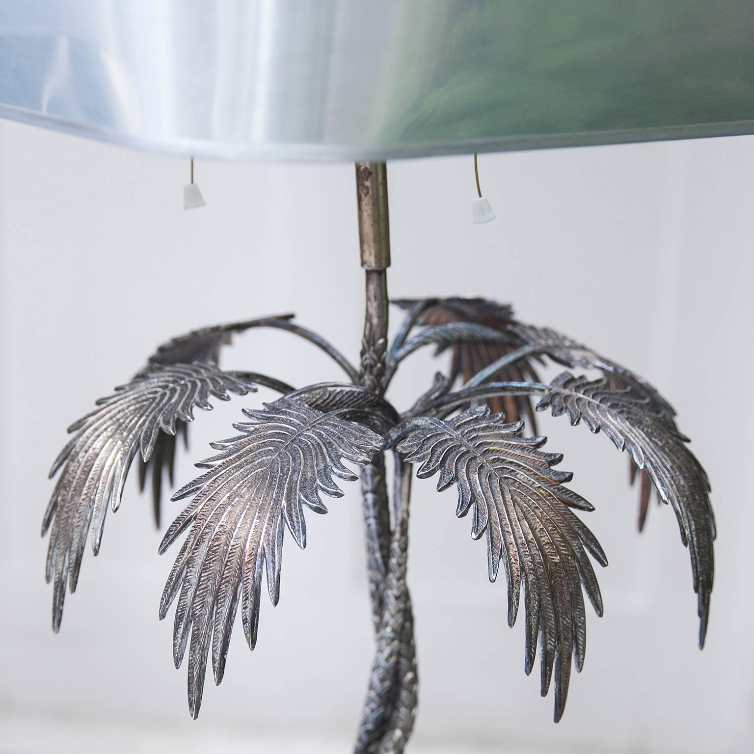 Valenti Silver Plated Table Lamp Spain, 1970s 2