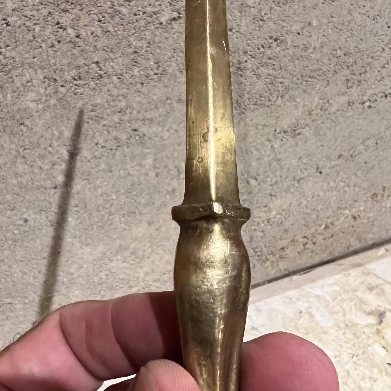 Valenti Solid Brass Letter Opener Equestrian Detail Spain In Good Condition For Sale In Chula Vista, CA