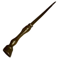 Valenti Solid Brass Letter Opener Equestrian Detail Spain
