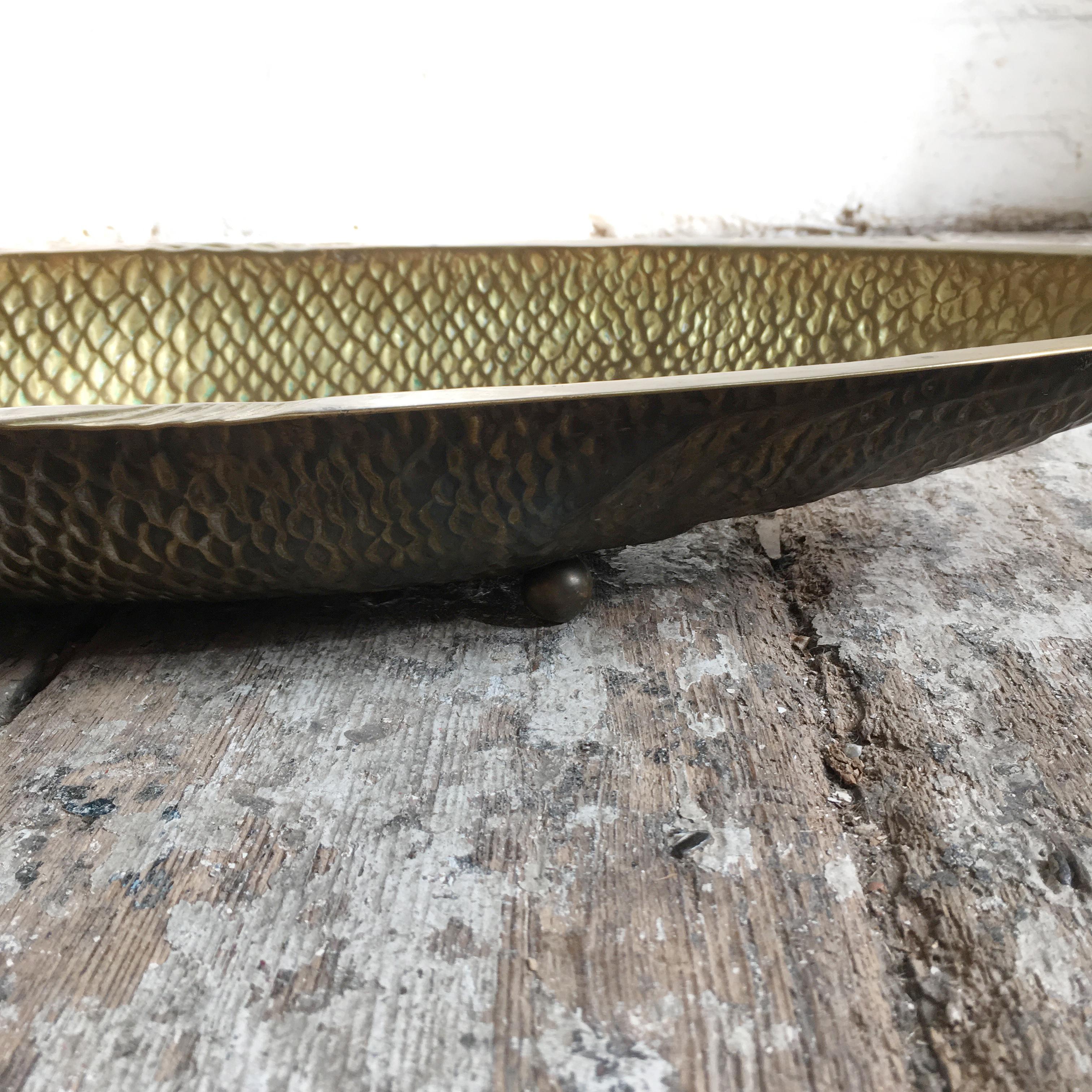 Valenti Spain, Large Brass Fish Dish  In Good Condition In Hastings, GB