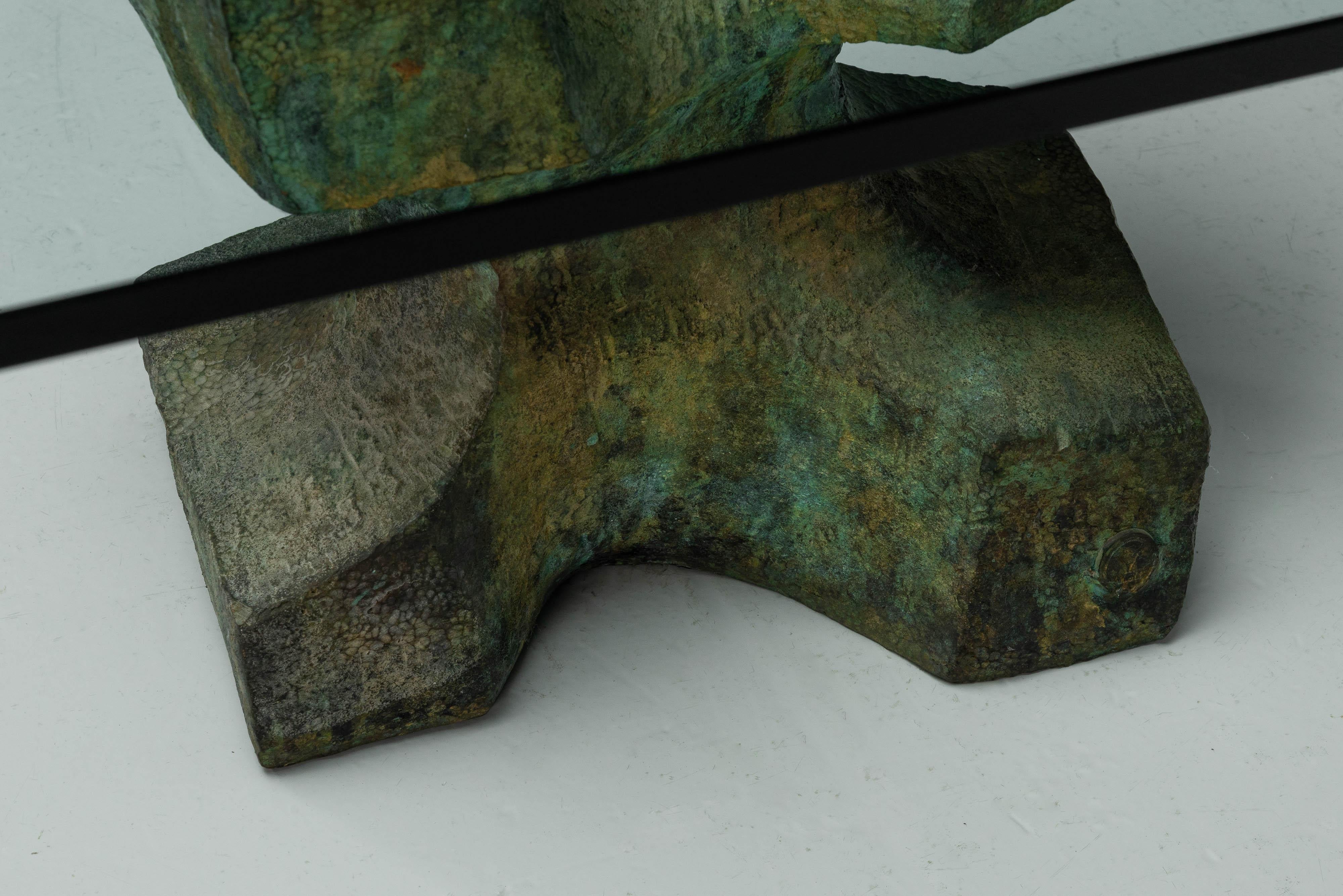 Valentí Vulcano Couchtisch aus Bronze Spanien 1979 6