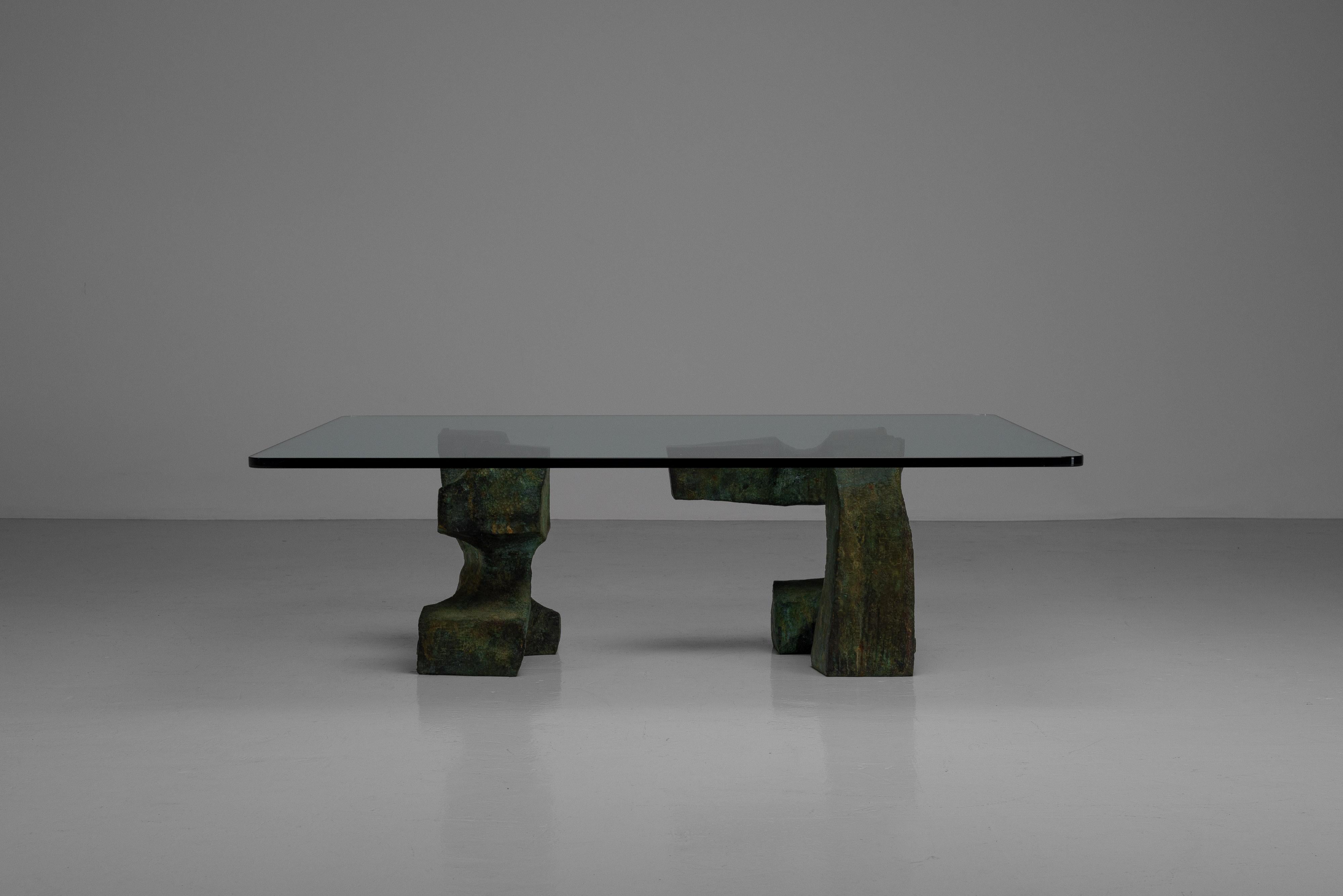 Valentí Vulcano Couchtisch aus Bronze Spanien 1979 8