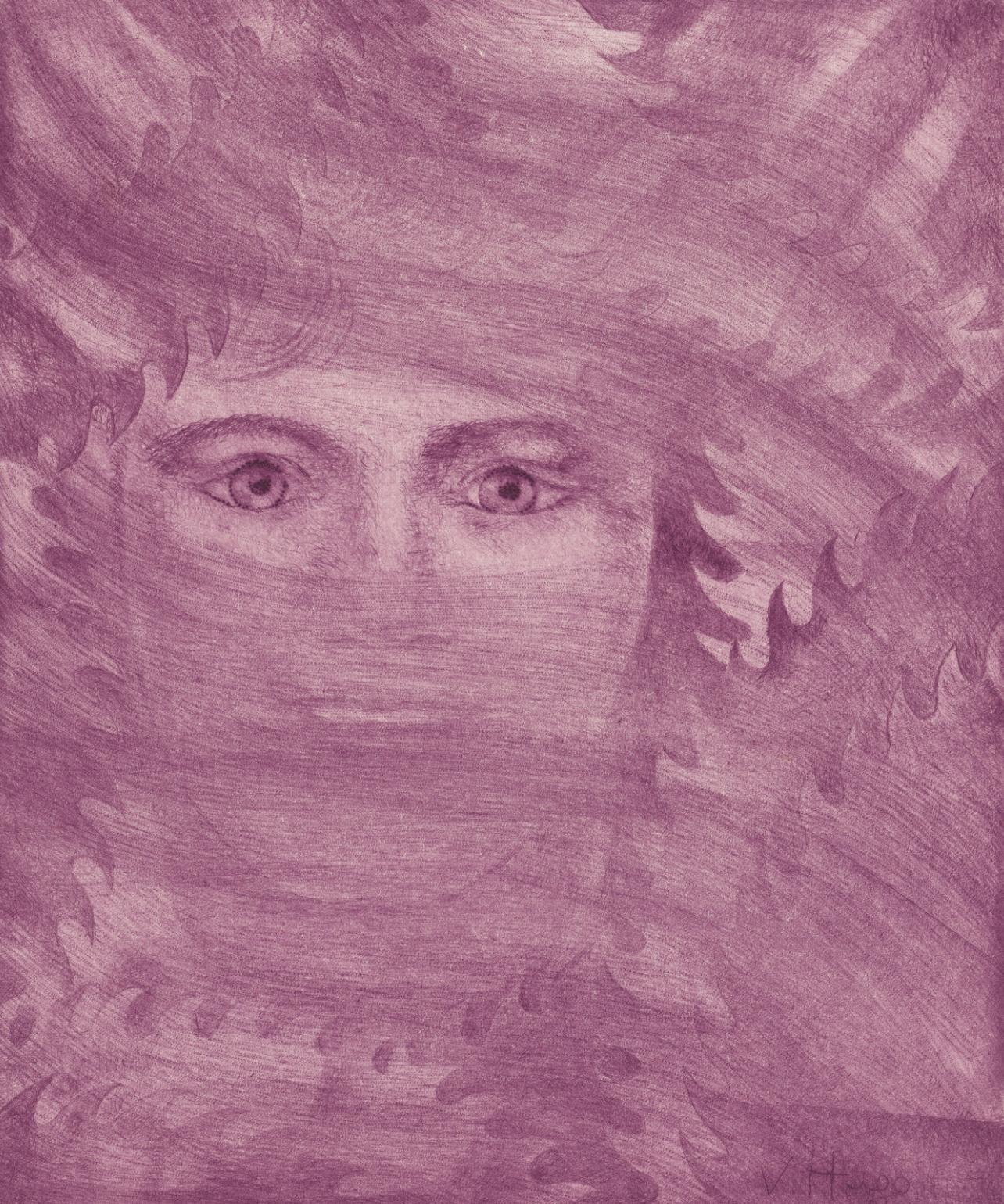 Composition, Feuilles éparses, Valentine Hugo