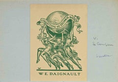 Ex-Libris - W.E. Daignault - Lithograph by Valentin Le Campion - 1930s