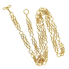 Valentin Magro 18 Karat Yellow Gold Double Chain Necklace