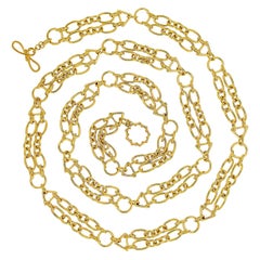 Valentin Magro 18 Karat Yellow Gold Double Chain Necklace