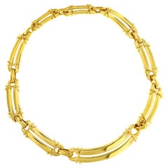 Valentin Magro 18 Karat Yellow Gold Link Choker Necklace