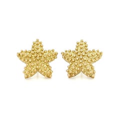 Pendientes Estrella de Mar Oro Amarillo 18K