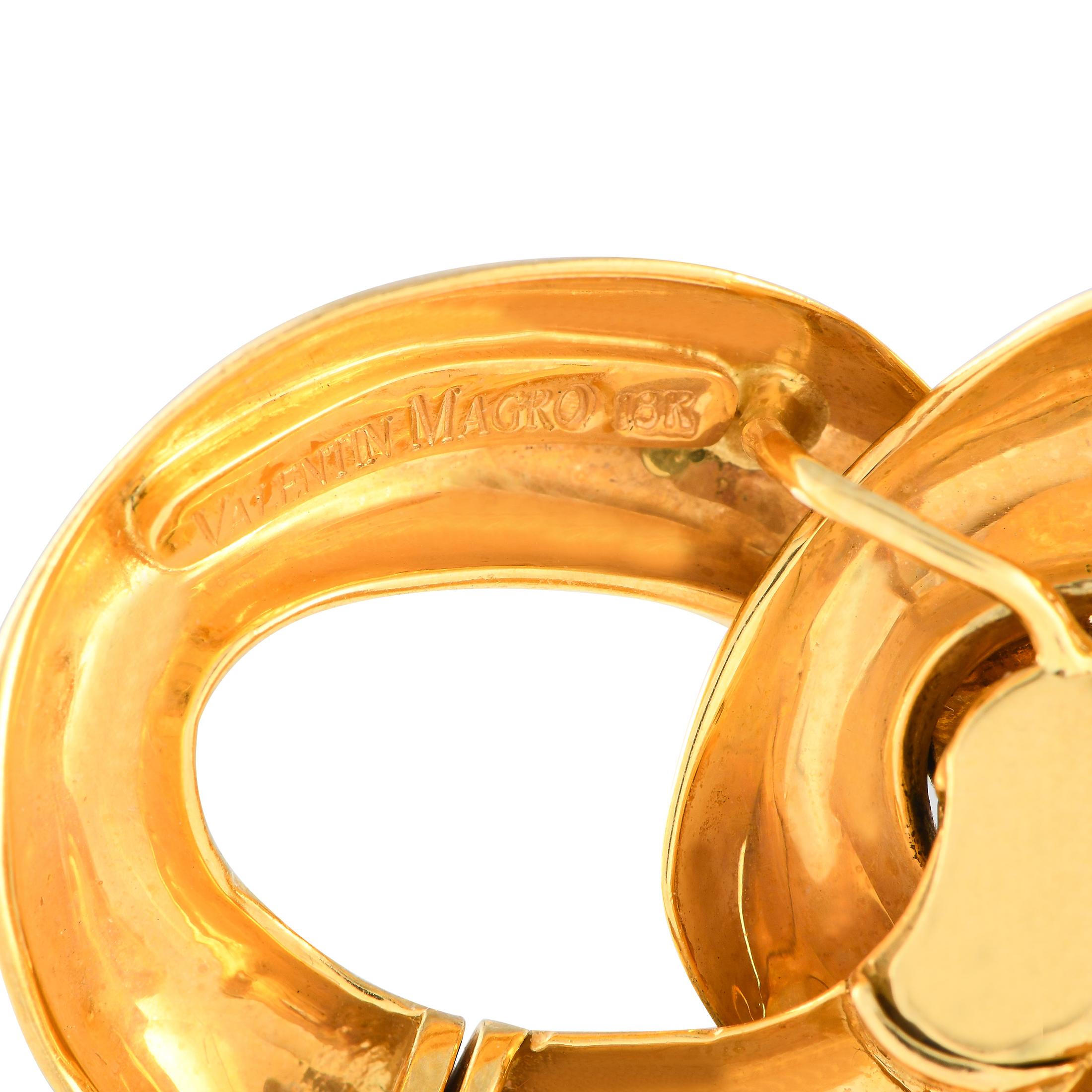Women's Valentin Magro 18K Yellow Gold Chunky Link Chain Bracelet For Sale