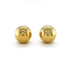Valentin Magro Ball Stud Earrings in Yellow Gold