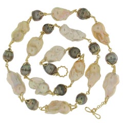 Valentin Magro Baroque Fresh Water and Tahitian Pearl Necklace