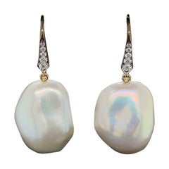 Valentin Magro Baroque Pearl Diamond Earrings