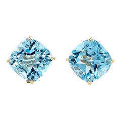 Valentin Magro Blue Topaz Stud Earrings