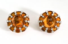 Valentin Magro Citrine and Diamond Earrings