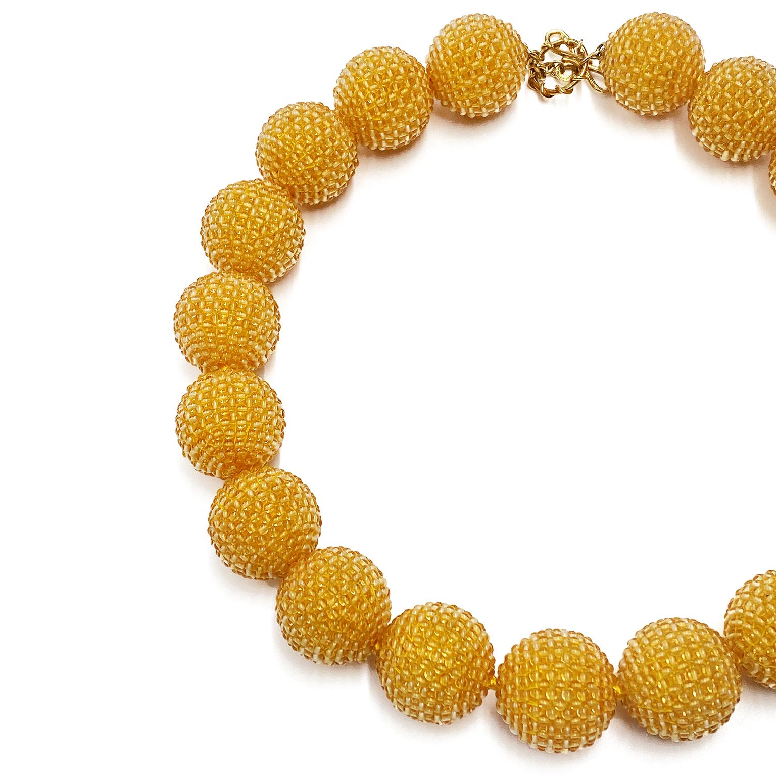 citrine bead necklace