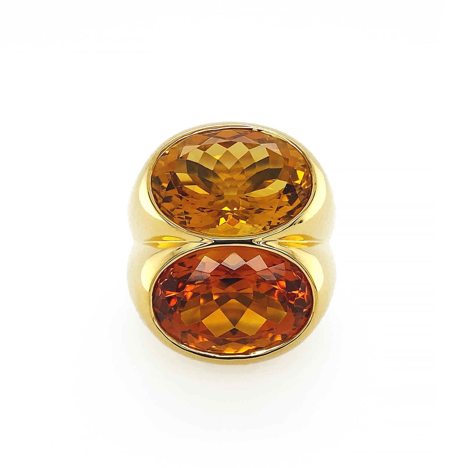 Valentin Magro Double Oval Citrine Ring