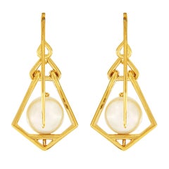 Valentin Magro Geometric Lantern Small Earrings