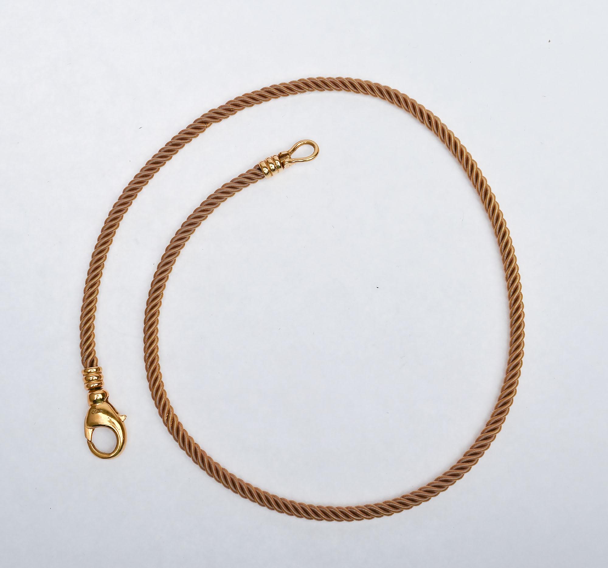 Valentin Magro, Gold-Seil-Halskette (Moderne) im Angebot