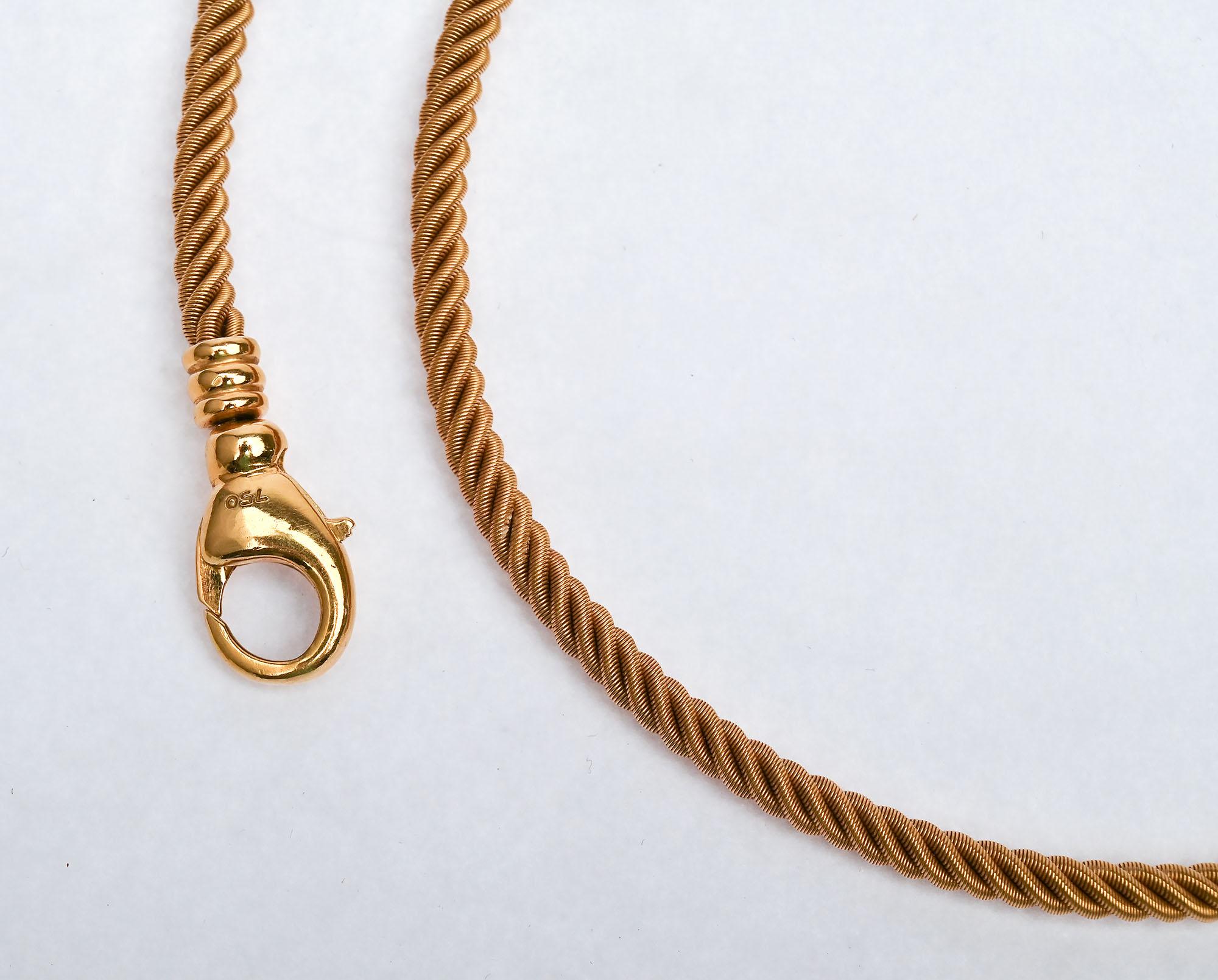 Valentin Magro, Gold-Seil-Halskette im Zustand „Hervorragend“ im Angebot in Darnestown, MD